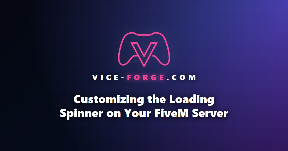 Customizing the Loading Spinner on Your FiveM Server
