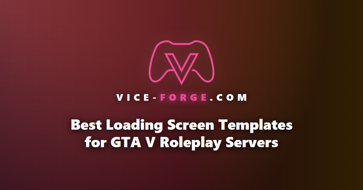 Best Loading Screen Templates for GTA V Roleplay Servers