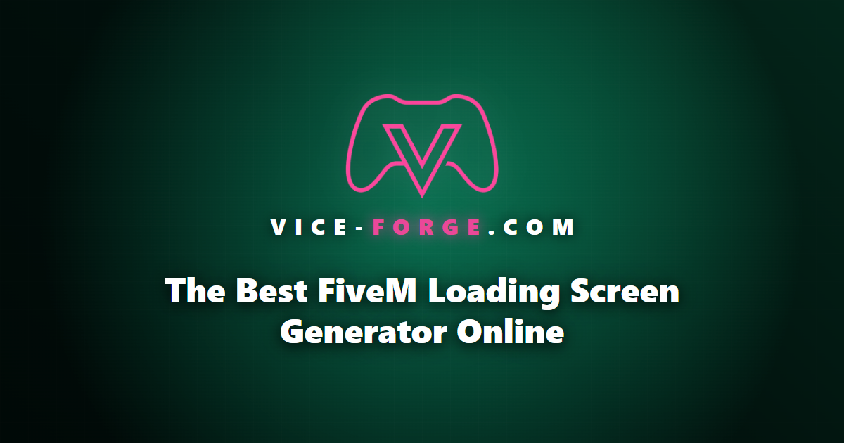 The Best FiveM Loading Screen Generator Online