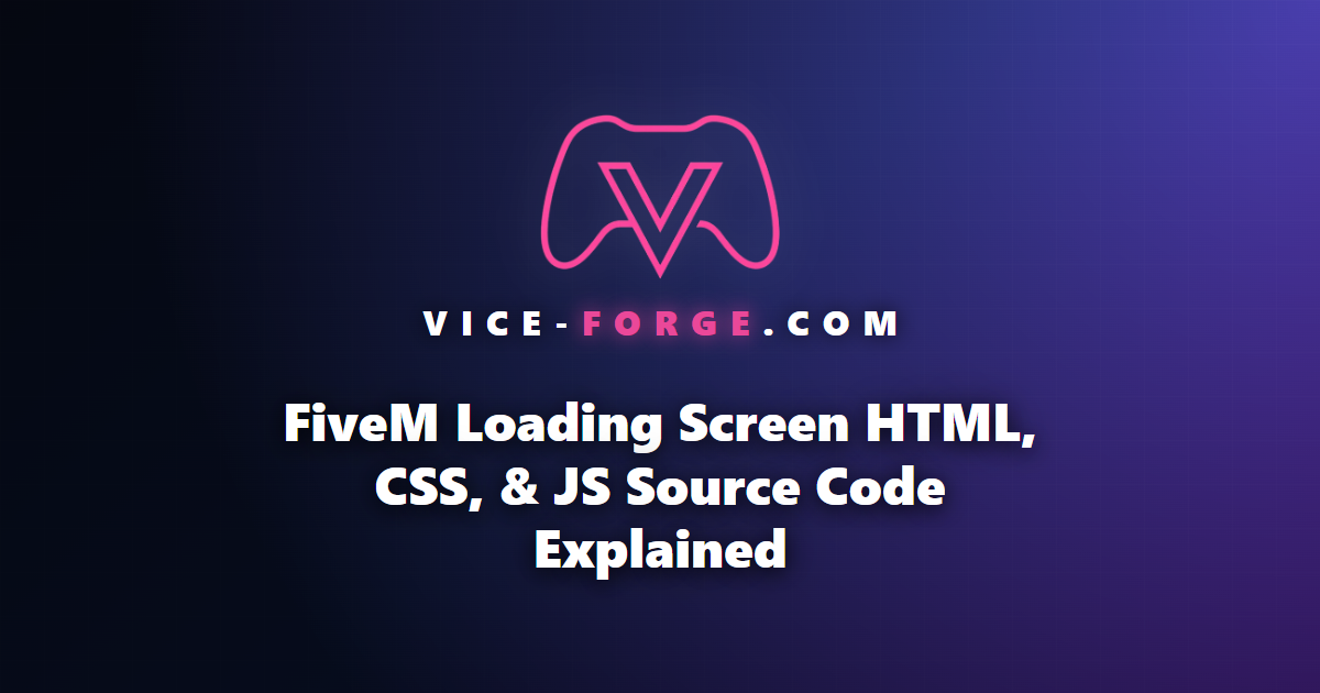 FiveM Loading Screen HTML, CSS, & JS Source Code Explained