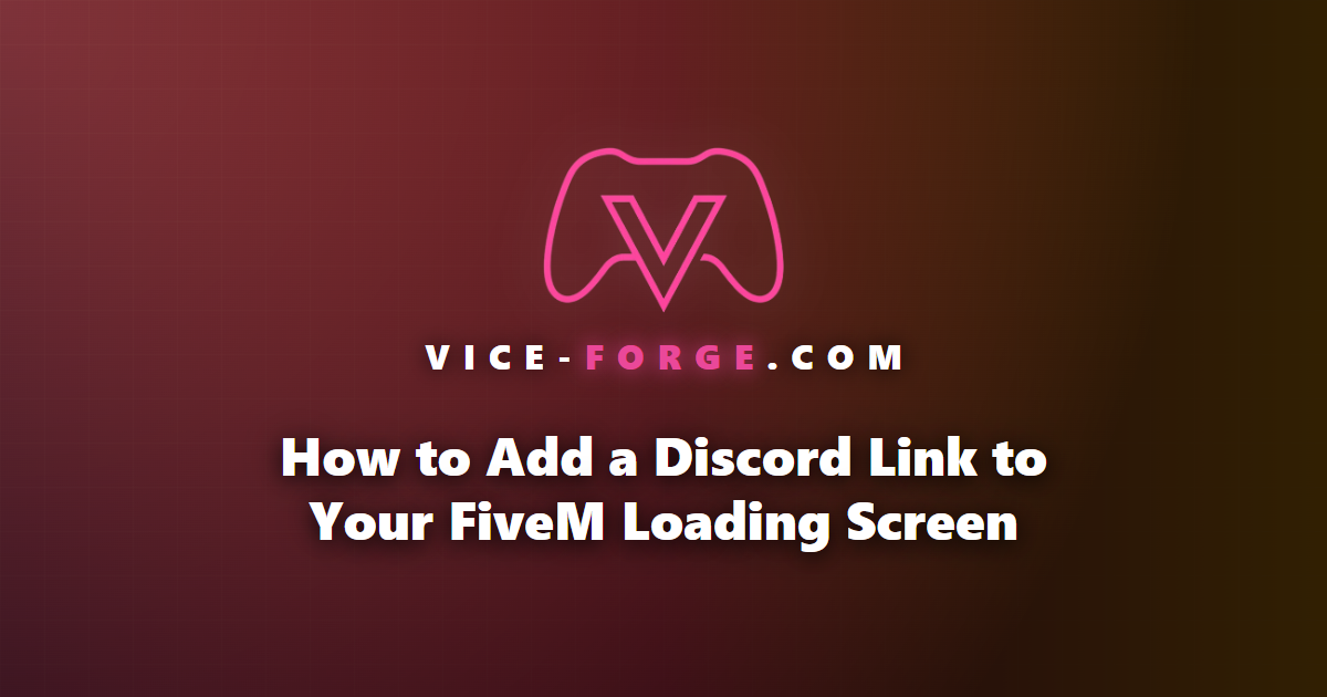 How to Add a Discord Link to Your FiveM Loading Screen