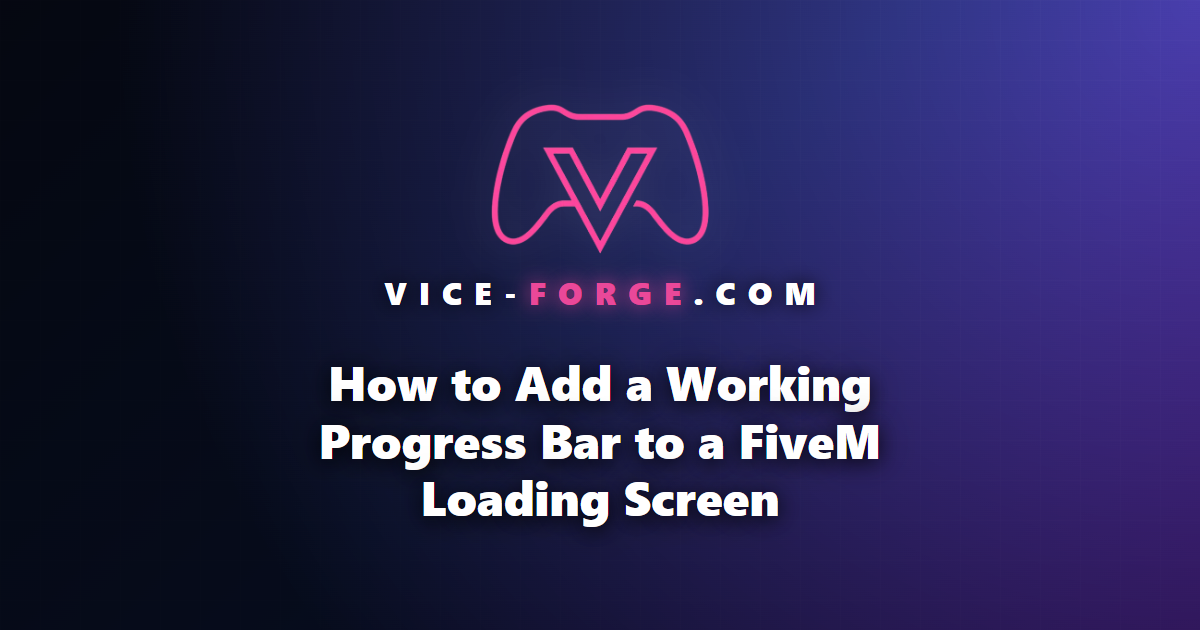 How to Add a Working Progress Bar to a FiveM Loading Screen