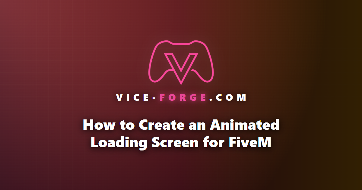How to Create an Animated Loading Screen for FiveM