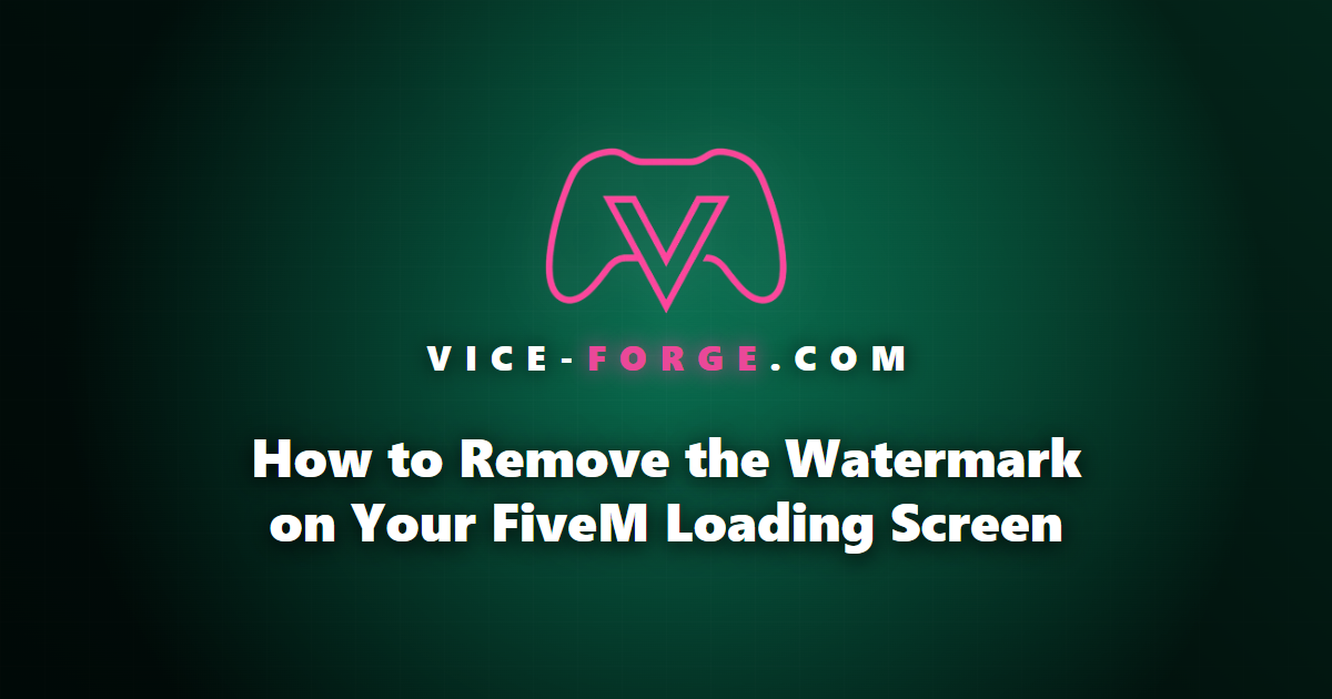 How to Remove the Watermark on Your FiveM Loading Screen