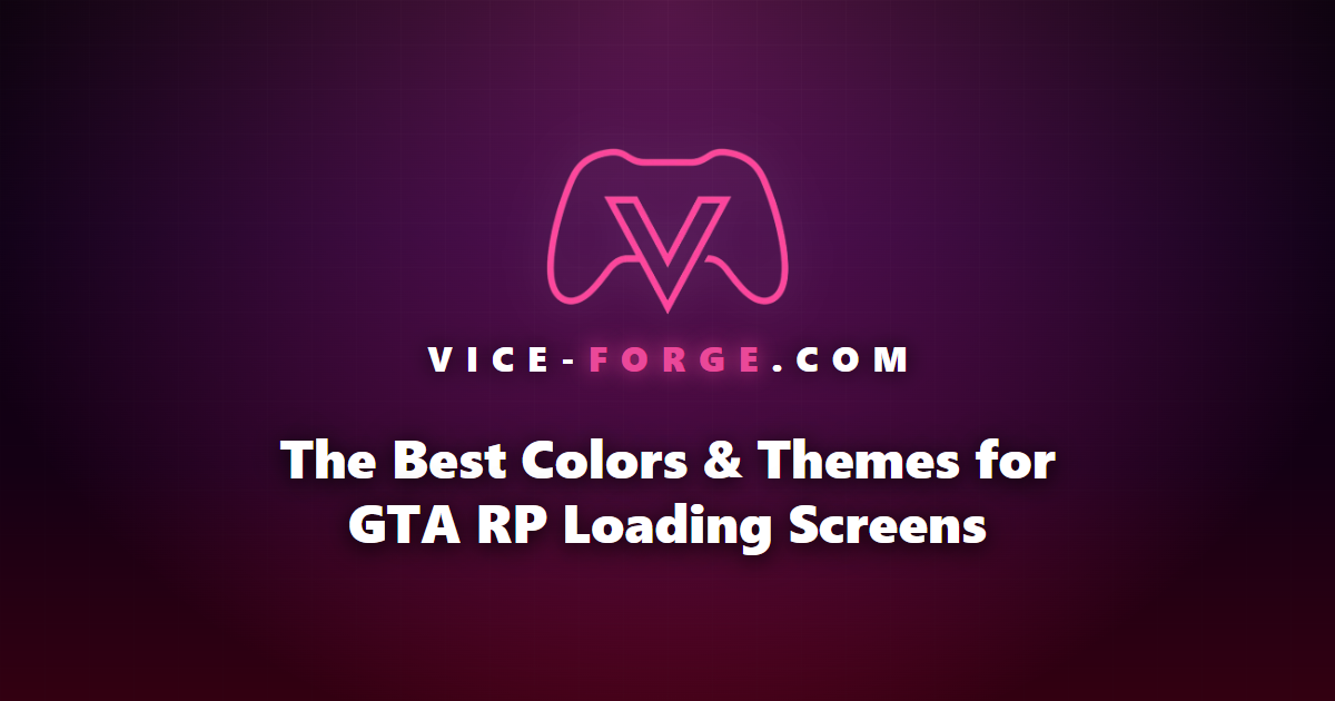 The Best Colors & Themes for GTA RP Loading Screens