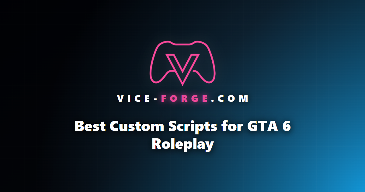 Best Custom Scripts for GTA 6 Roleplay