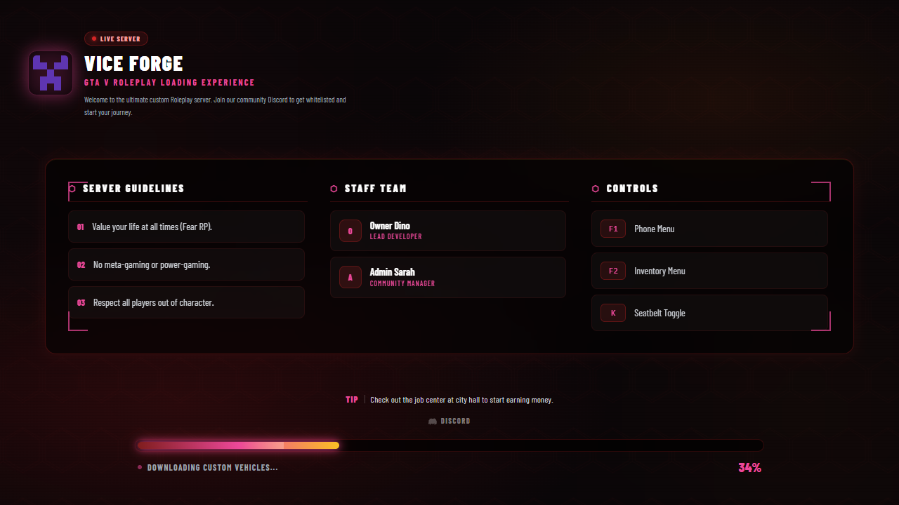 Vice Crimson Screen Mockup Preview