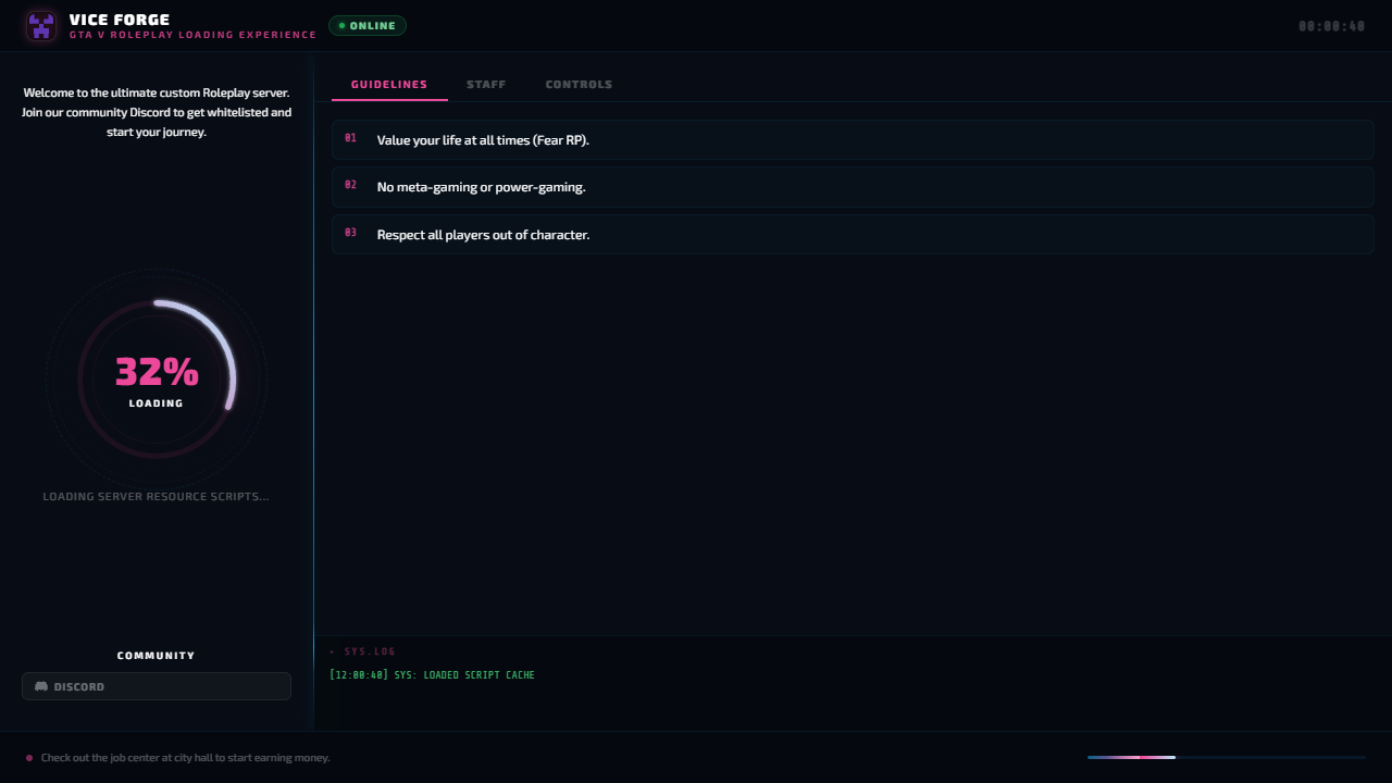 Vice Nexus Screen Mockup Preview