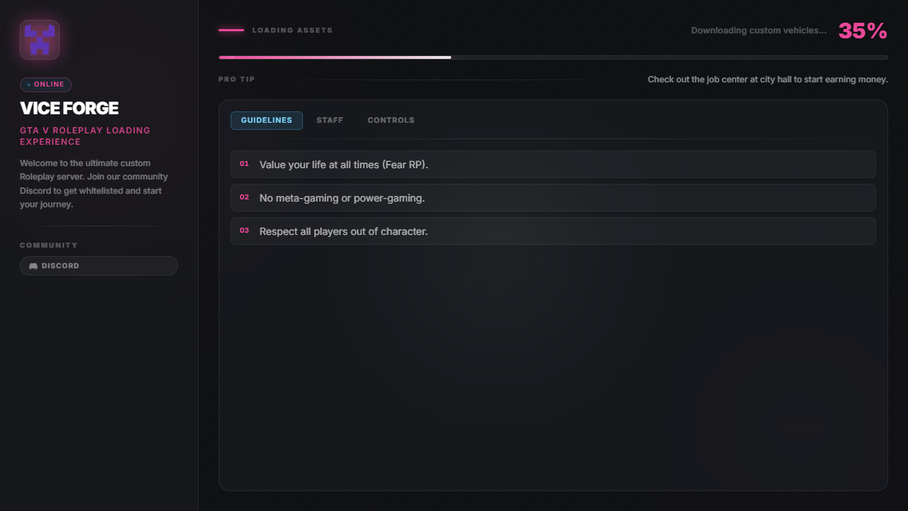 Vice Onyx Screen Mockup Preview